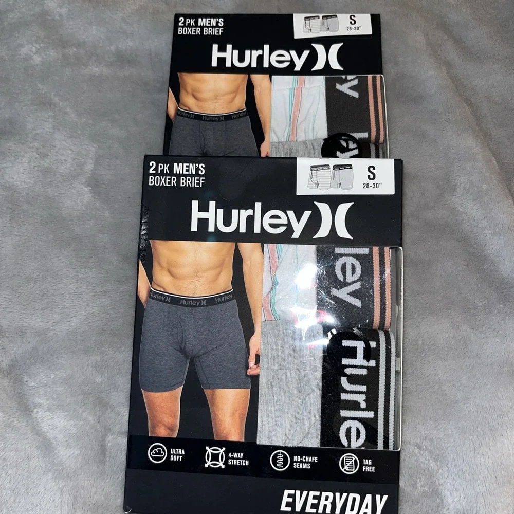 Hurley Everyday 2 Pack Briefs X2 Packs New In Package